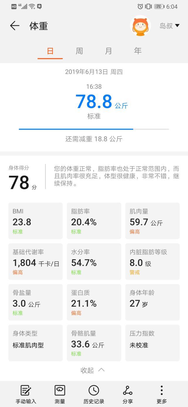 能体脂秤WiFi版评测：加量不加价的良心升级PG麻将胡了免费模拟器称脂肪、测心率 华为智(图4)
