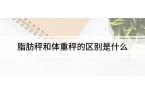 体重秤的区别是什么麻将胡了脂肪秤和